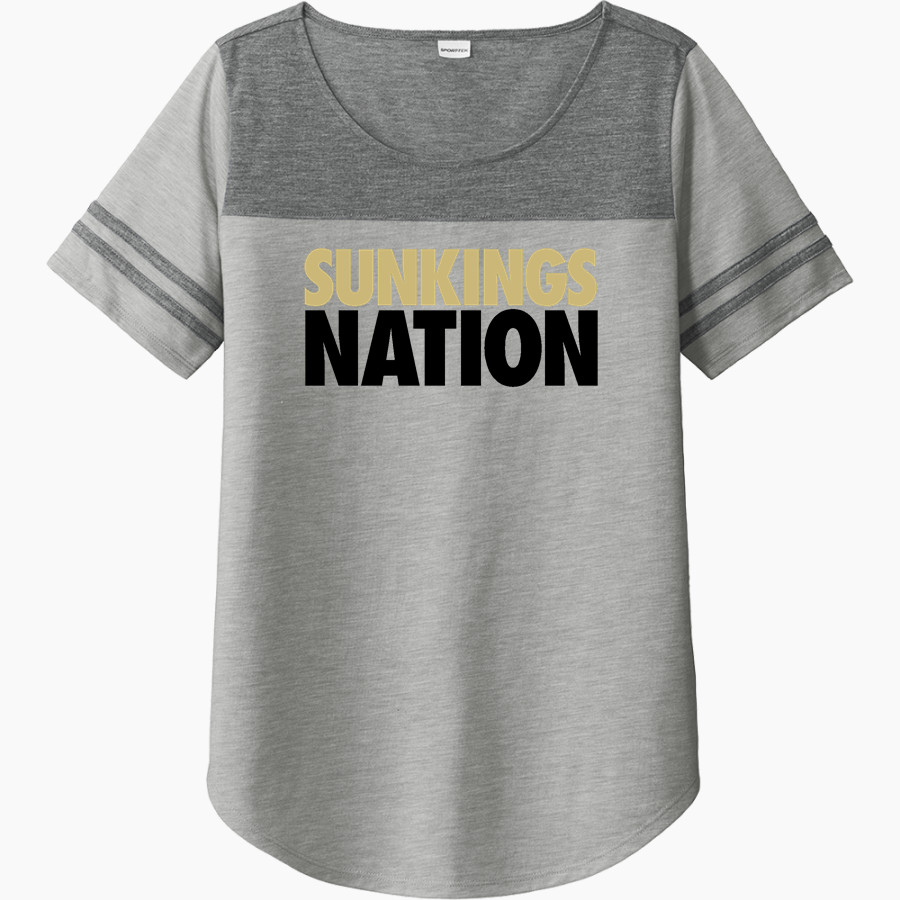 Yakima Sunkings Sunkings Sport-Tek Ladies PosiCharge Tri-Blend Wicking Fan Tee