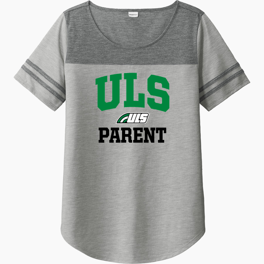 ULS Jr. Bows Sport-Tek Ladies PosiCharge Tri-Blend Wicking Fan Tee