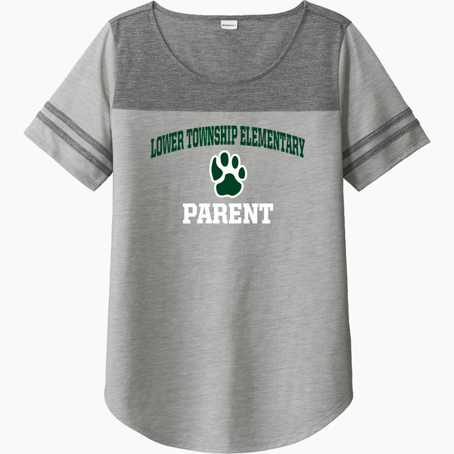 Lower Township Elementary Sport-Tek Ladies PosiCharge Tri-Blend Wicking Fan Tee