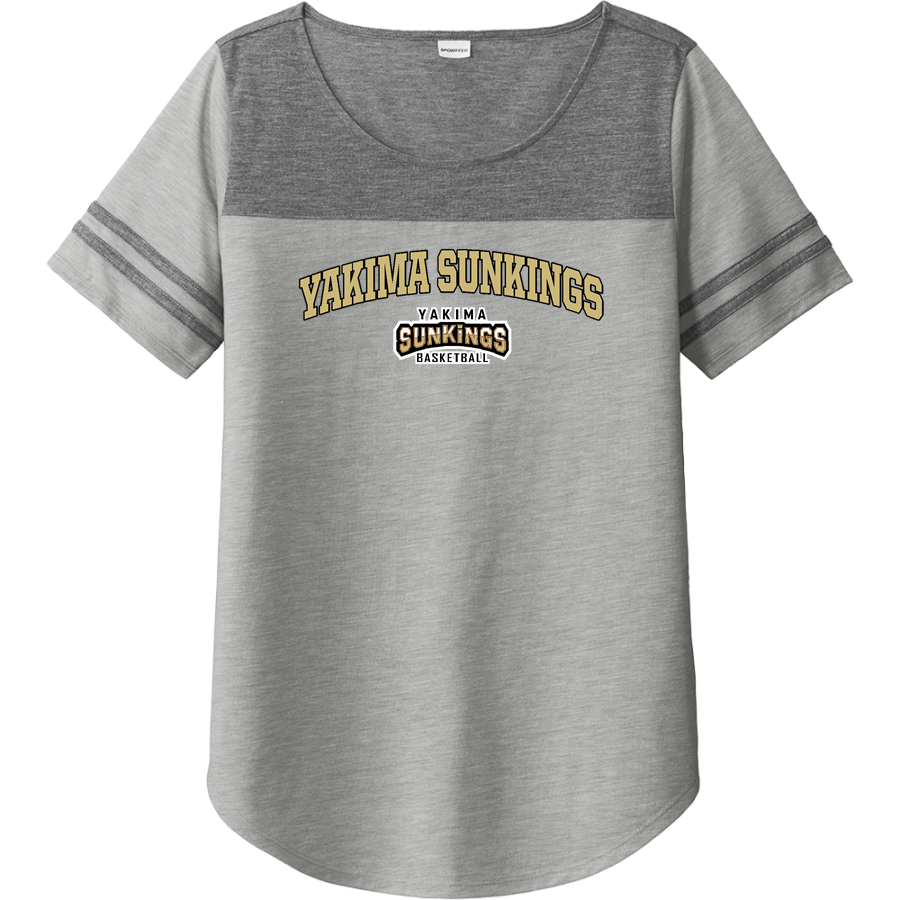 Yakima Sunkings Sunkings <span class="pdp-name-mascot">Yakima Sunkings</span> Sport-Tek Ladies PosiCharge Tri-Blend Wicking Fan Tee