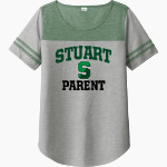 Stuart Tartans Sport-Tek Ladies PosiCharge Tri-Blend Wicking Fan Tee Front Thumbnail