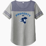 Santa Monica Corsairs <span class="pdp-name-mascot">Santa Monica College Corsairs</span> Sport-Tek Ladies PosiCharge Tri-Blend Wicking Fan Tee Front Thumbnail