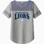 BELLARMINE PREPARATORY SCHOOL LIONS <span class="pdp-name-mascot">BELLARMINE PREPARATORY LIONS</span> Sport-Tek Ladies PosiCharge Tri-Blend Wicking Fan Tee Front Thumbnail