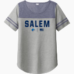 Salem Falcons <span class="pdp-name-mascot">Salem School District Falcons</span> Sport-Tek Ladies PosiCharge Tri-Blend Wicking Fan Tee Front Thumbnail