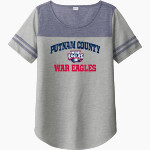 Putnam County War Eagles <span class="pdp-name-mascot">Putnam County War Eagles</span> Sport-Tek Ladies PosiCharge Tri-Blend Wicking Fan Tee Front Thumbnail