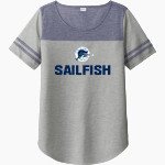 Felix A. Williams Elementary Sailfish Sport-Tek Ladies PosiCharge Tri-Blend Wicking Fan Tee Front Thumbnail