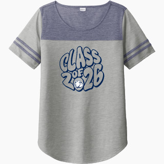 Sport-Tek Ladies PosiCharge Tri-Blend Wicking Fan Tee