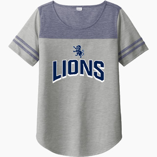 Sport-Tek Ladies PosiCharge Tri-Blend Wicking Fan Tee