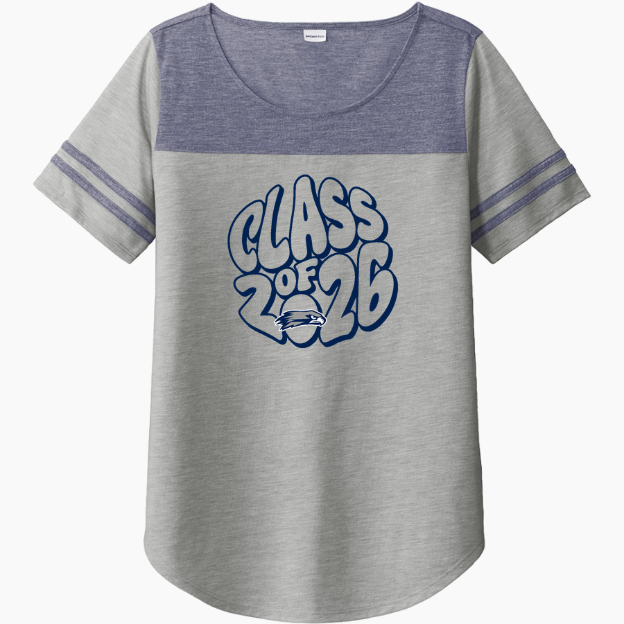 Skyview Hawks <span class="pdp-name-mascot">Skyview Hawks</span> Sport-Tek Ladies PosiCharge Tri-Blend Wicking Fan Tee