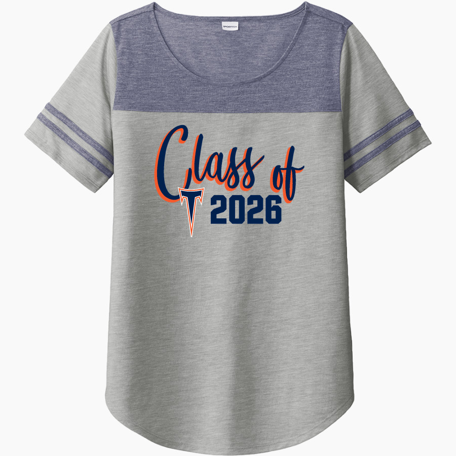 BEREA-MIDPARK HIGH SCHOOL TITANS <span class="pdp-name-mascot">BEREA - MIDPARK TITANS</span> Sport-Tek Ladies PosiCharge Tri-Blend Wicking Fan Tee