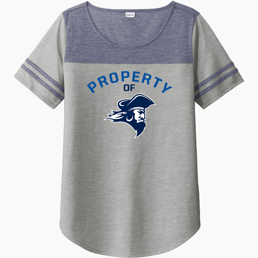 Santa Monica Corsairs <span class="pdp-name-mascot">Santa Monica College Corsairs</span> Sport-Tek Ladies PosiCharge Tri-Blend Wicking Fan Tee