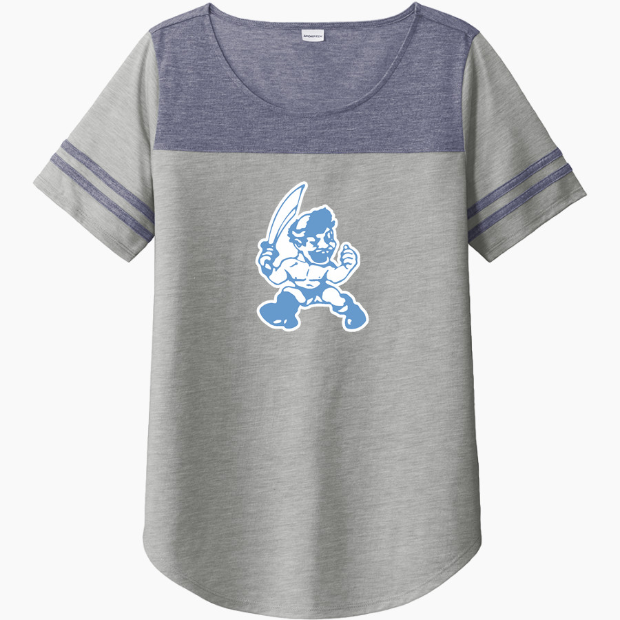 COMPTON HIGH SCHOOL TARBABES <span class="pdp-name-mascot">COMPTON TARBABES</span> Sport-Tek Ladies PosiCharge Tri-Blend Wicking Fan Tee