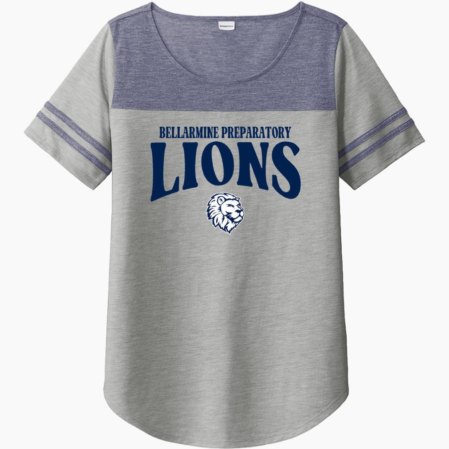 BELLARMINE PREPARATORY SCHOOL LIONS <span class="pdp-name-mascot">BELLARMINE PREPARATORY LIONS</span> Sport-Tek Ladies PosiCharge Tri-Blend Wicking Fan Tee