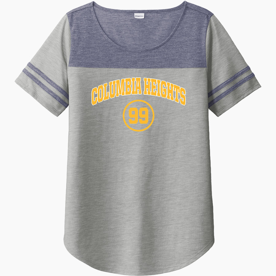 Columbia Heights Hylanders <span class="pdp-name-mascot">Columbia Heights Hylanders</span> Sport-Tek Ladies PosiCharge Tri-Blend Wicking Fan Tee