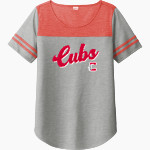 CHAMBERLAIN HIGH SCHOOL CUBS <span class="pdp-name-mascot">CHAMBERLAIN CUBS</span> Sport-Tek Ladies PosiCharge Tri-Blend Wicking Fan Tee Front Thumbnail