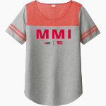 MMI PREPARATORY SCHOOL PREPPERS <span class="pdp-name-mascot">MMI PREPARATORY PREPPERS</span> Sport-Tek Ladies PosiCharge Tri-Blend Wicking Fan Tee Front Thumbnail