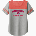 SPARTANBURG CHRISTIAN ACADEMY WARRIORS <span class="pdp-name-mascot">SPARTANBURG WARRIORS</span> Sport-Tek Ladies PosiCharge Tri-Blend Wicking Fan Tee Front Thumbnail