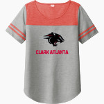 Clark Atlanta Panthers <span class="pdp-name-mascot">Clark Atlanta Panthers</span> Sport-Tek Ladies PosiCharge Tri-Blend Wicking Fan Tee Front Thumbnail