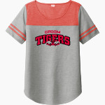 GROOM HIGH SCHOOL TIGERS <span class="pdp-name-mascot">GROOM TIGERS</span> Sport-Tek Ladies PosiCharge Tri-Blend Wicking Fan Tee Front Thumbnail
