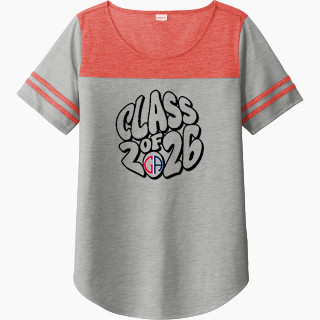 Sport-Tek Ladies PosiCharge Tri-Blend Wicking Fan Tee