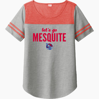 Sport-Tek Ladies PosiCharge Tri-Blend Wicking Fan Tee