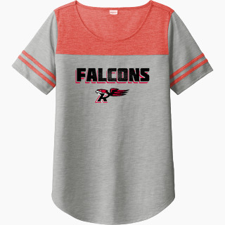 Sport-Tek Ladies PosiCharge Tri-Blend Wicking Fan Tee