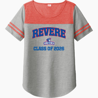 Sport-Tek Ladies PosiCharge Tri-Blend Wicking Fan Tee