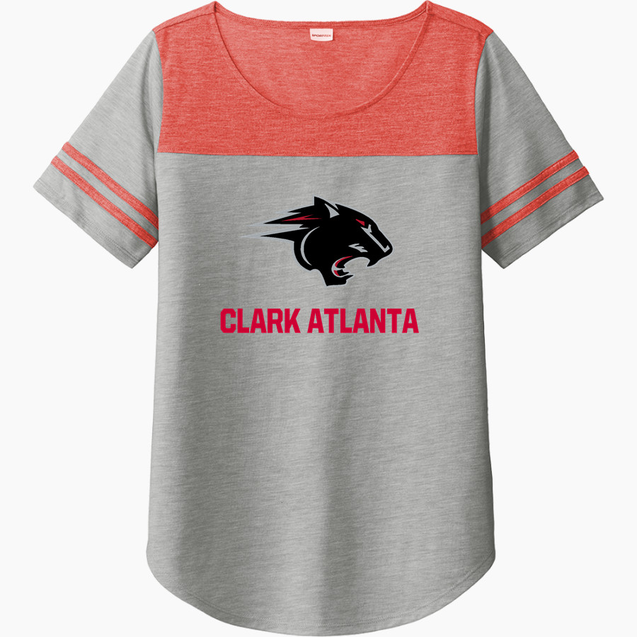 Clark Atlanta Panthers <span class="pdp-name-mascot">Clark Atlanta Panthers</span> Sport-Tek Ladies PosiCharge Tri-Blend Wicking Fan Tee