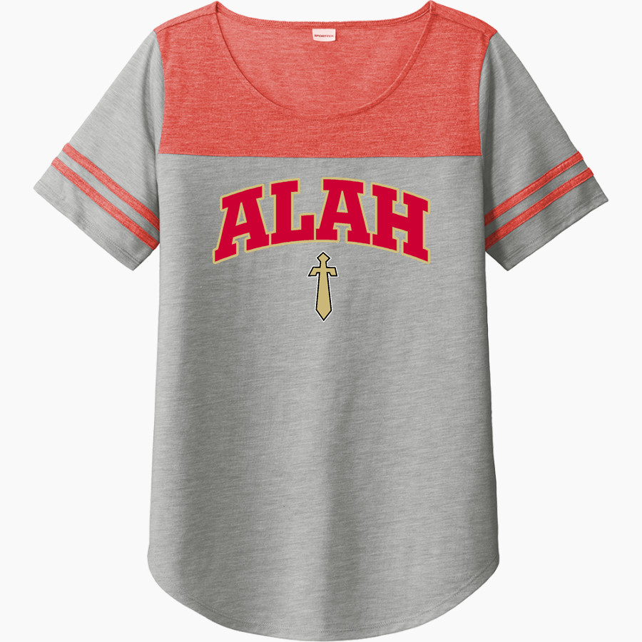 ALAH HIGH SCHOOL KNIGHTS <span class="pdp-name-mascot">ARTHUR KNIGHTS</span> Sport-Tek Ladies PosiCharge Tri-Blend Wicking Fan Tee
