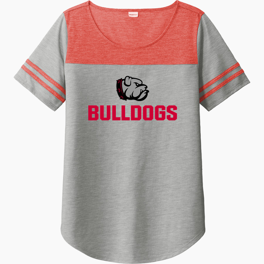 SENTINEL HIGH SCHOOL BULLDOGS <span class="pdp-name-mascot">SENTINEL BULLDOGS</span> Sport-Tek Ladies PosiCharge Tri-Blend Wicking Fan Tee