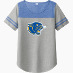 JAL HIGH SCHOOL PANTHERS <span class="pdp-name-mascot">JAL PANTHERS</span> Sport-Tek Ladies PosiCharge Tri-Blend Wicking Fan Tee Front Thumbnail