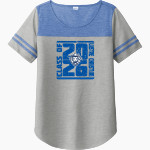LUSTRE CHRISTIAN HIGH SCHOOL LIONS <span class="pdp-name-mascot">LUSTRE CHRISTIAN LIONS</span> Sport-Tek Ladies PosiCharge Tri-Blend Wicking Fan Tee Front Thumbnail