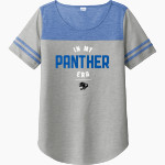 Central Panthers Sport-Tek Ladies PosiCharge Tri-Blend Wicking Fan Tee Front Thumbnail