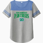 San Domenico Panthers <span class="pdp-name-mascot">San Domenico Panthers</span> Sport-Tek Ladies PosiCharge Tri-Blend Wicking Fan Tee Front Thumbnail