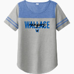 Wallace Middle School Rangers Online Store Sport-Tek Ladies PosiCharge Tri-Blend Wicking Fan Tee Front Thumbnail