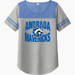 Andrada Mavericks Online Store Sport-Tek Ladies PosiCharge Tri-Blend Wicking Fan Tee Front Thumbnail