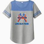 LINCOLN PARK HIGH SCHOOL RAILSPLITTERS <span class="pdp-name-mascot">LINCOLN PARK RAILSPLITTERS</span> Sport-Tek Ladies PosiCharge Tri-Blend Wicking Fan Tee Front Thumbnail
