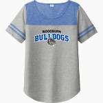 Woodburn Bulldogs <span class="pdp-name-mascot">Woodburn Bulldogs</span> Sport-Tek Ladies PosiCharge Tri-Blend Wicking Fan Tee Front Thumbnail