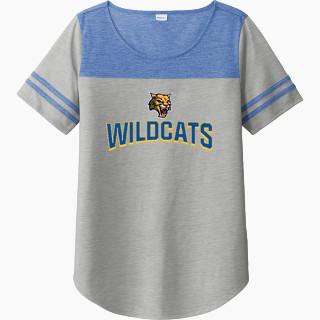 Sport-Tek Ladies PosiCharge Tri-Blend Wicking Fan Tee