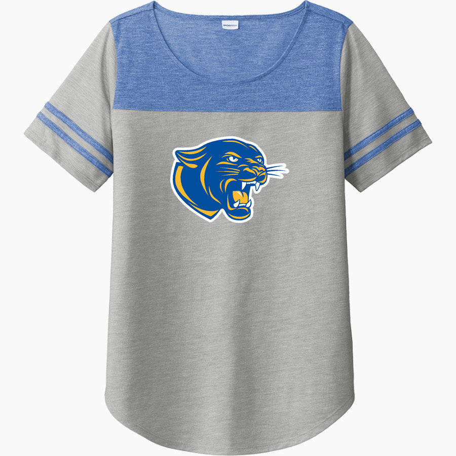 JAL HIGH SCHOOL PANTHERS <span class="pdp-name-mascot">JAL PANTHERS</span> Sport-Tek Ladies PosiCharge Tri-Blend Wicking Fan Tee