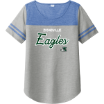 Zionsville High School Eagles Online Store <span class="pdp-name-mascot">Zionsville Eagles</span> Sport-Tek Ladies PosiCharge Tri-Blend Wicking Fan Tee Front Thumbnail