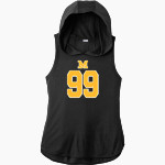 Meridian Warriors Sport-Tek Women's Hoodie Tank Front Thumbnail