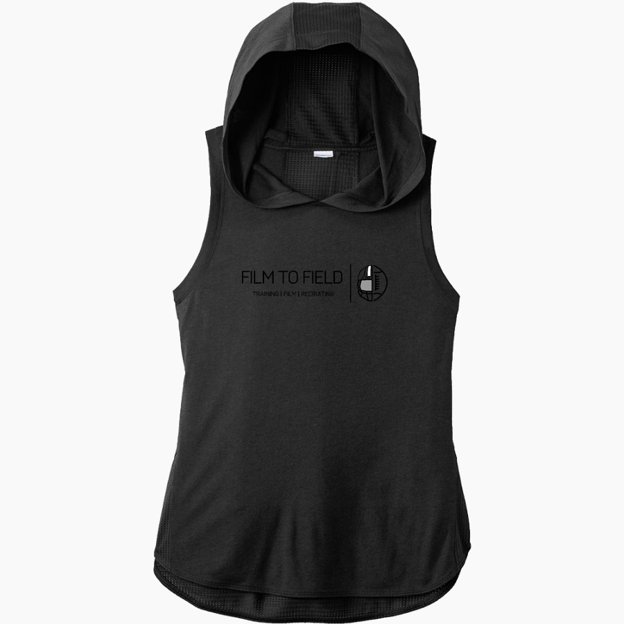Film To Field Football Training <span class="pdp-name-mascot">Film To Field</span> Sport-Tek Women's Hoodie Tank