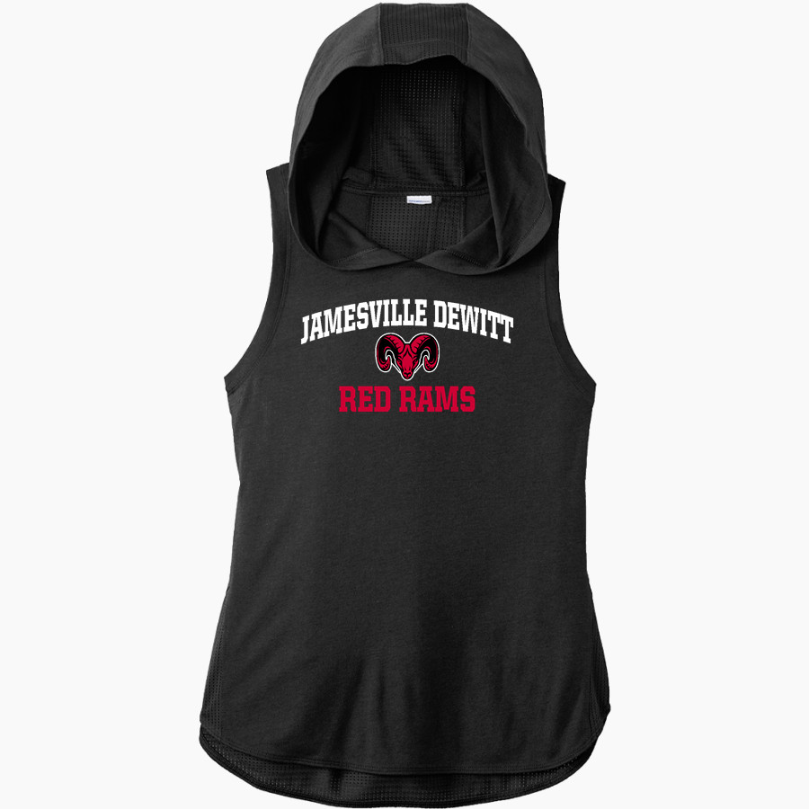 Jamesville DeWitt Red Rams Sport-Tek Women's Hoodie Tank