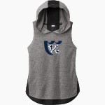 Breck Mustangs Sport-Tek Women's Hoodie Tank Front Thumbnail