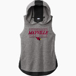 MAYVILLE HIGH SCHOOL CARDINALS Sport-Tek Women's Hoodie Tank Front Thumbnail