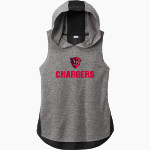 CHURCHILL HIGH SCHOOL CHARGERS Sport-Tek Women's Hoodie Tank Front Thumbnail