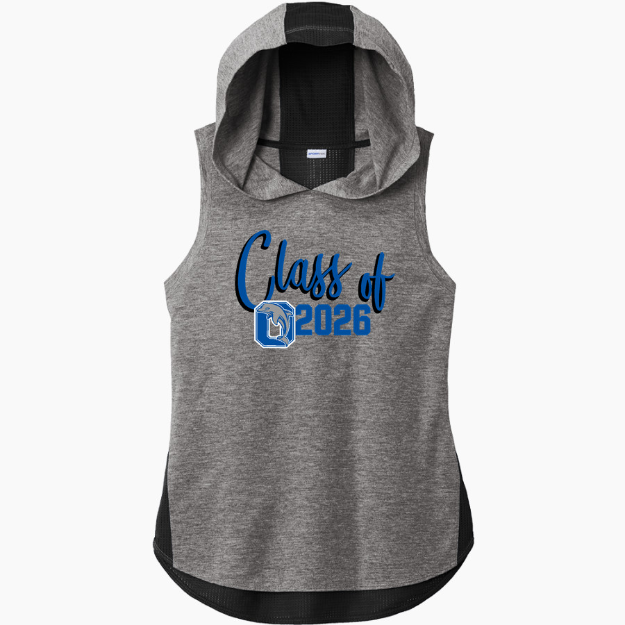 OCRACOKE SCHOOL DOLPHINS <span class="pdp-name-mascot">OCRACOKE DOLPHINS</span> Sport-Tek Women's Hoodie Tank