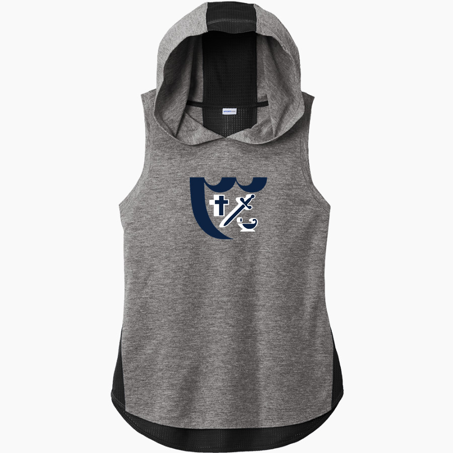 Breck Mustangs Sport-Tek Women's Hoodie Tank