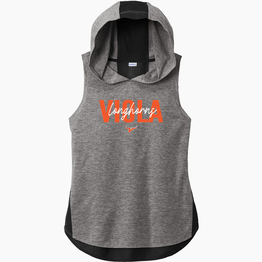VIOLA HIGH SCHOOL LONGHORNS <span class="pdp-name-mascot">VIOLA LONGHORNS</span> Sport-Tek Women's Hoodie Tank